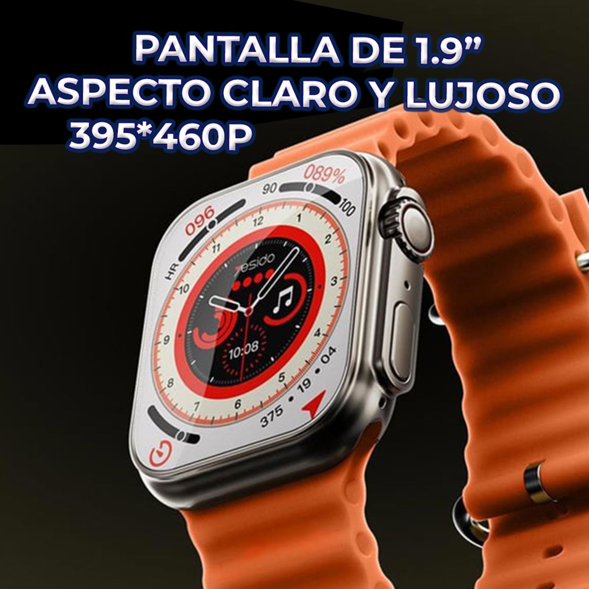 Foto 8 pulgar | Smarwatch Tipo S9ultra Con 7 Correas Carga Inalámbrica Real Antisalpicaduras