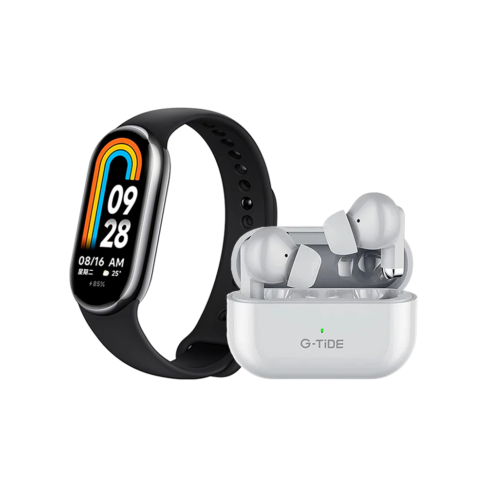 Foto 2 pulgar | Reloj Xiaomi Smart Band 8 Dorado+audífonos L22