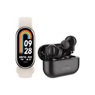 Foto 1 | Reloj Xiaomi Smart Band 8 Dorado + Audífonos L22