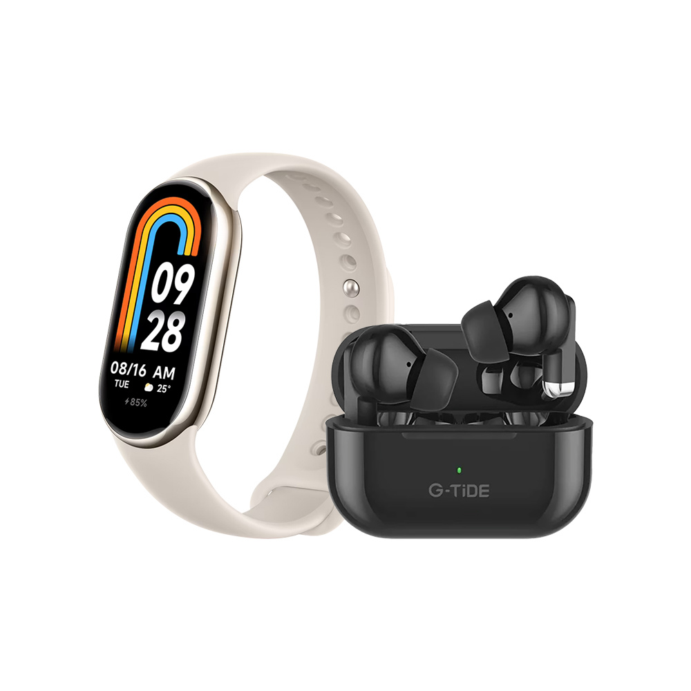 Foto 3 pulgar | Reloj Xiaomi Smart Band 8 Dorado + Audífonos L22