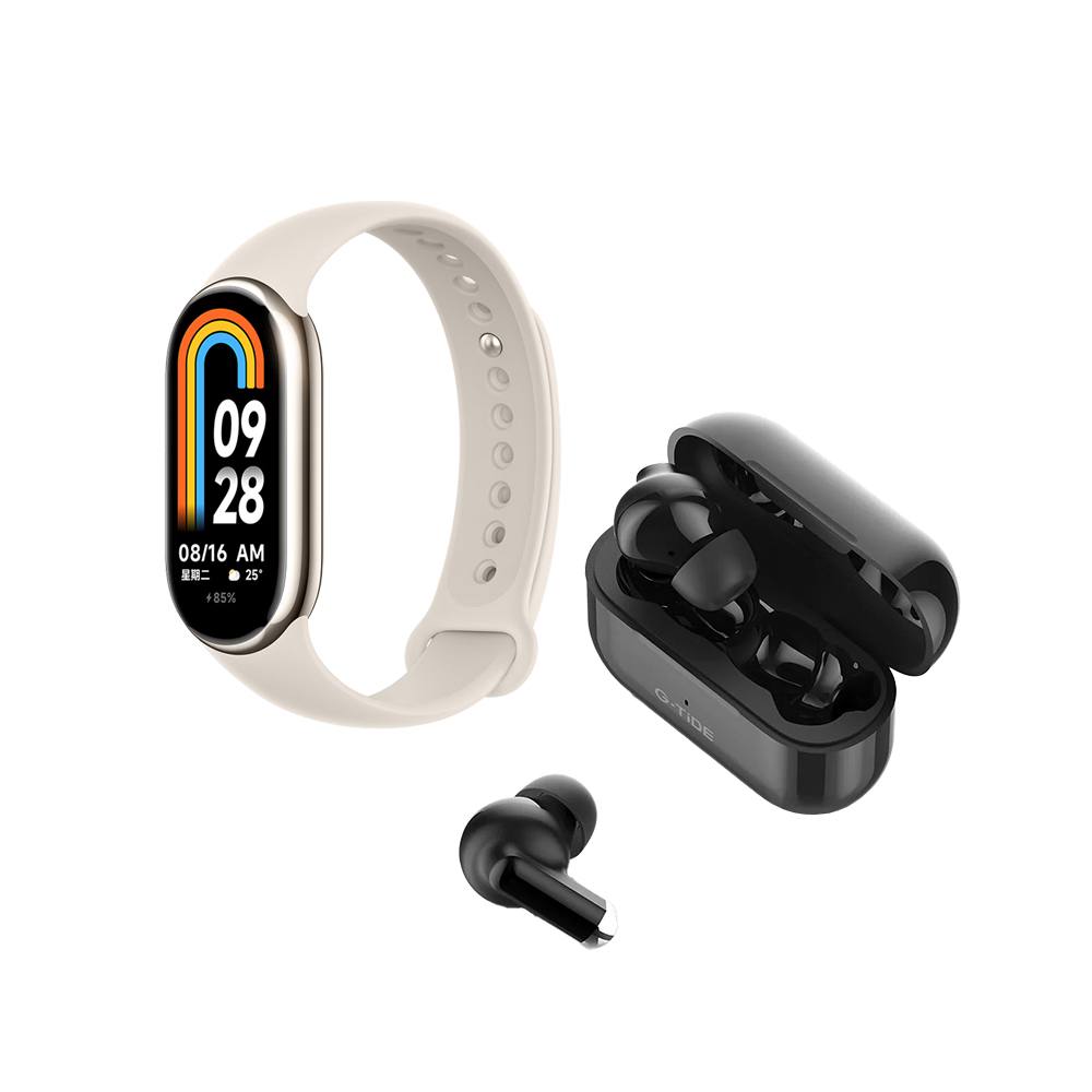 Foto 4 pulgar | Reloj Xiaomi Smart Band 8 Dorado + Audífonos L22