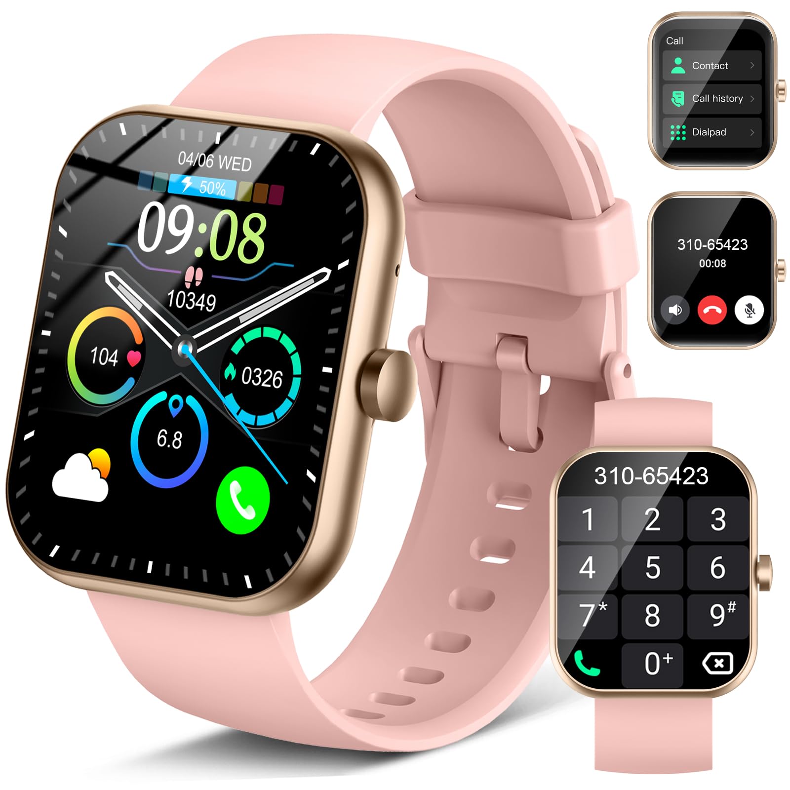 Foto 2 pulgar | Reloj Inteligente Motast Y66 Con Pantalla Hd De 1.96 Pulgadas, Más De 110 Modos Deportivos Ip68 - Venta Internacional.