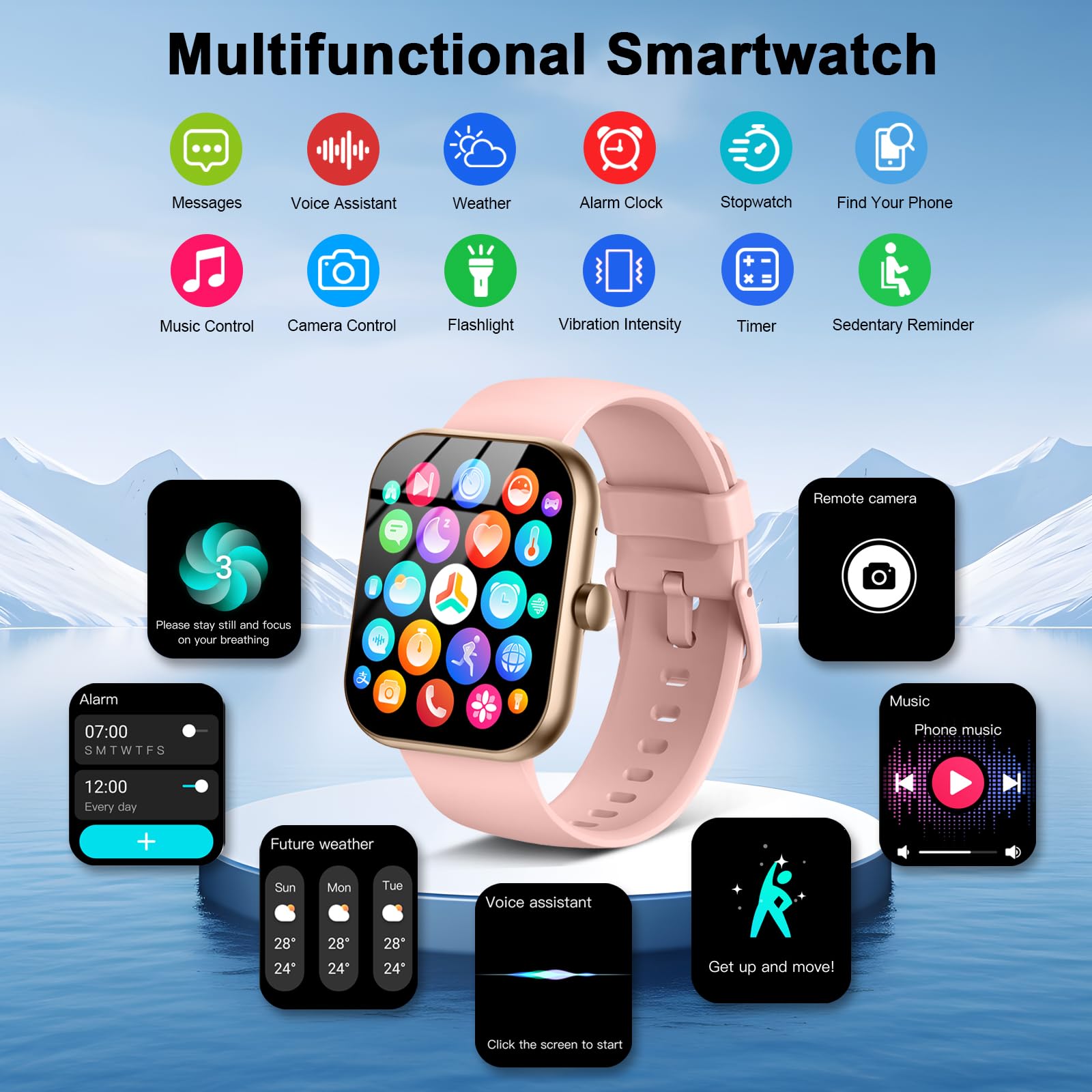 Foto 3 pulgar | Reloj Inteligente Motast Y66 Con Pantalla Hd De 1.96 Pulgadas, Más De 110 Modos Deportivos Ip68 - Venta Internacional.