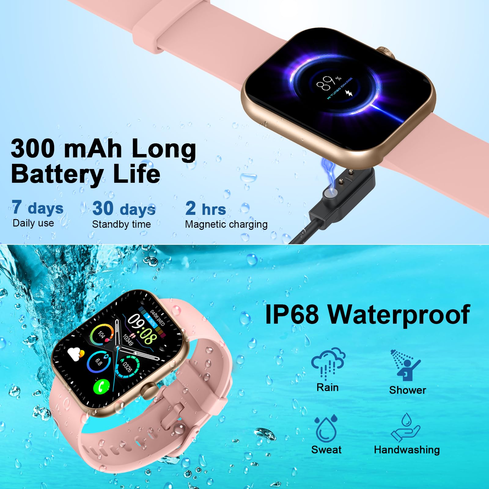 Foto 8 pulgar | Reloj Inteligente Motast Y66 Con Pantalla Hd De 1.96 Pulgadas, Más De 110 Modos Deportivos Ip68 - Venta Internacional.