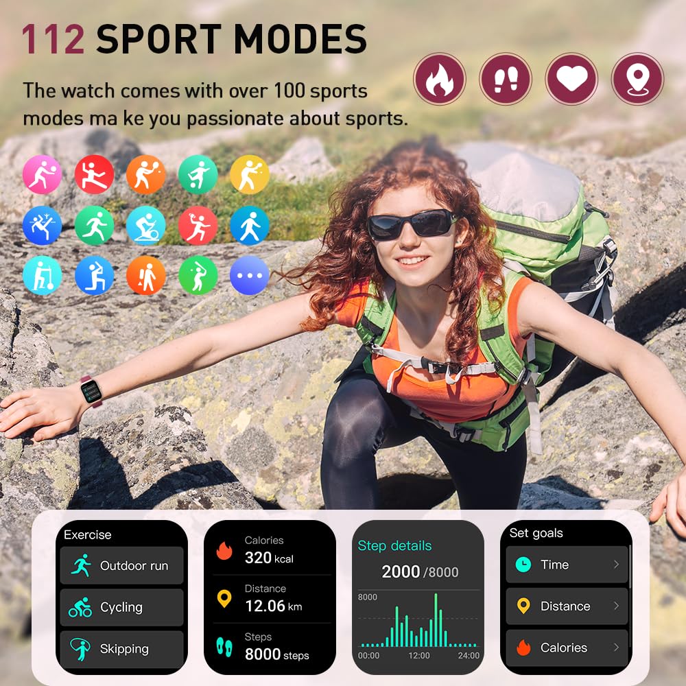 Foto 7 pulgar | Reloj Inteligente Motast 2025, Rastreador De Actividad Física, Más De 110 Modos Deportivos Ip68 - Venta Internacional.