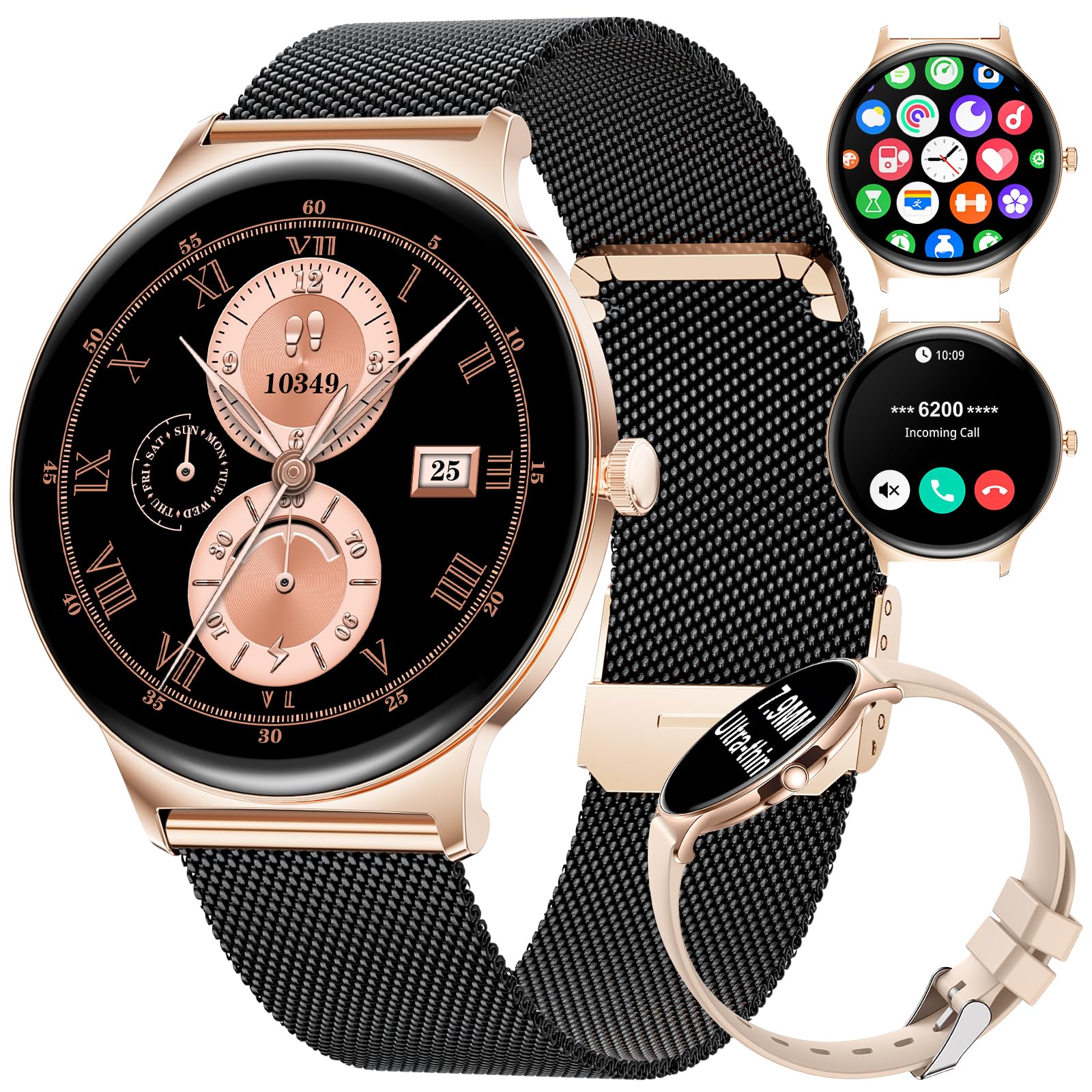 Foto 1 | Reloj Inteligente Lige Fv12 Para Mujer Con Respuesta/realización De Llamadas Ip68 - Venta Internacional.