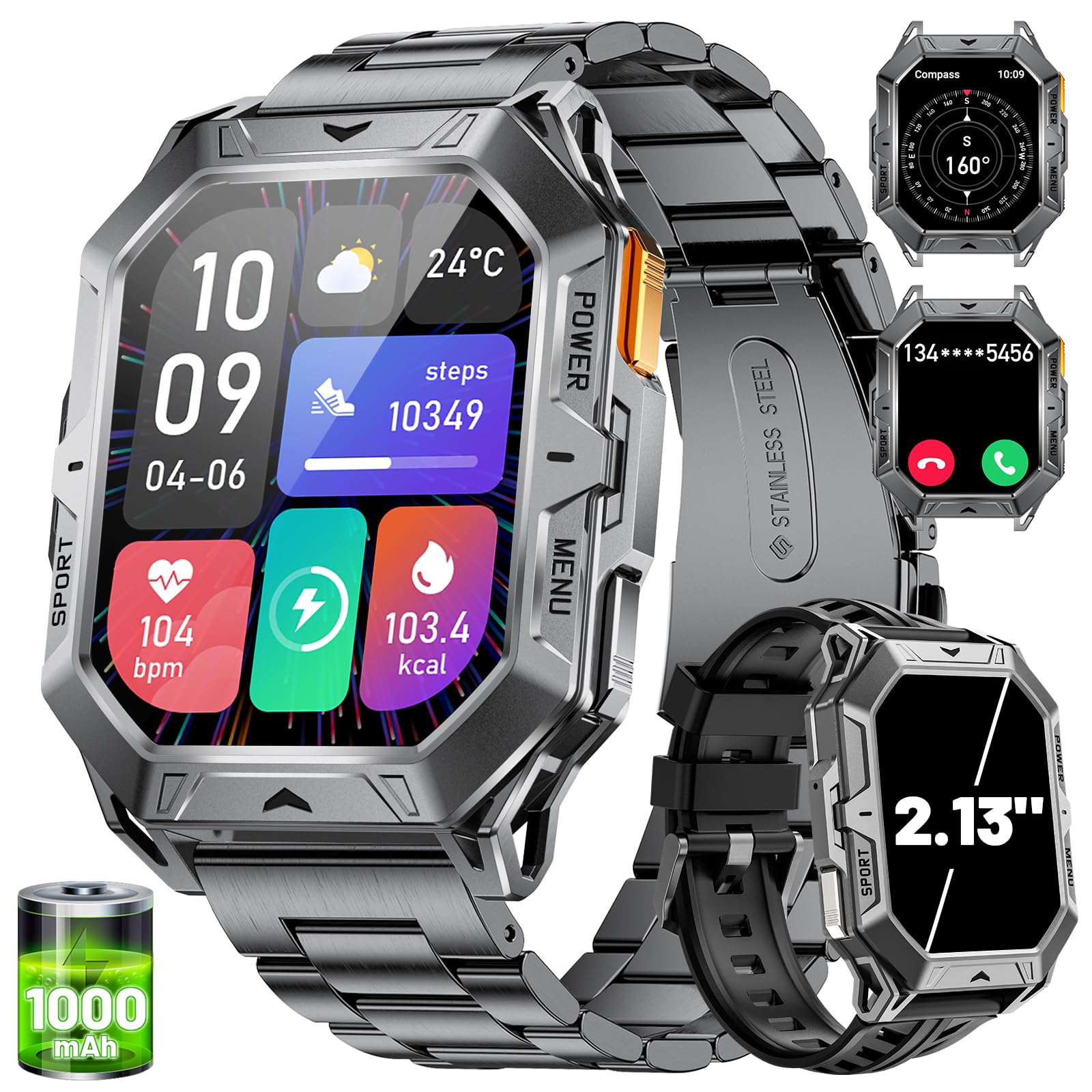 Foto 2 pulgar | Reloj Inteligente Lige Tx1 Para Hombre Con Más De 100 Días De Espera De 1000 Mah - Venta Internacional.