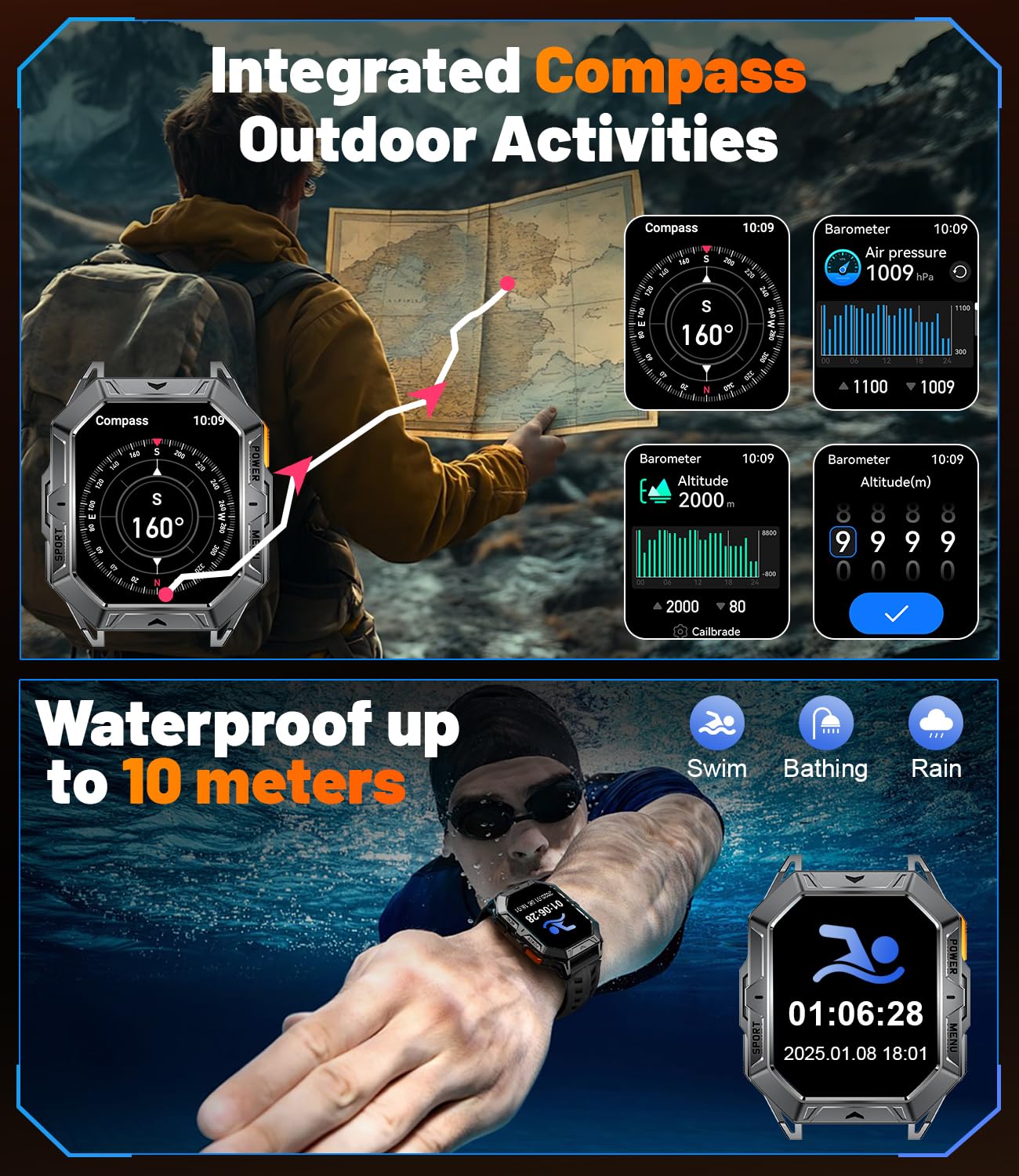 Foto 8 pulgar | Reloj Inteligente Lige Tx1 Para Hombre Con Más De 100 Días De Espera De 1000 Mah - Venta Internacional.