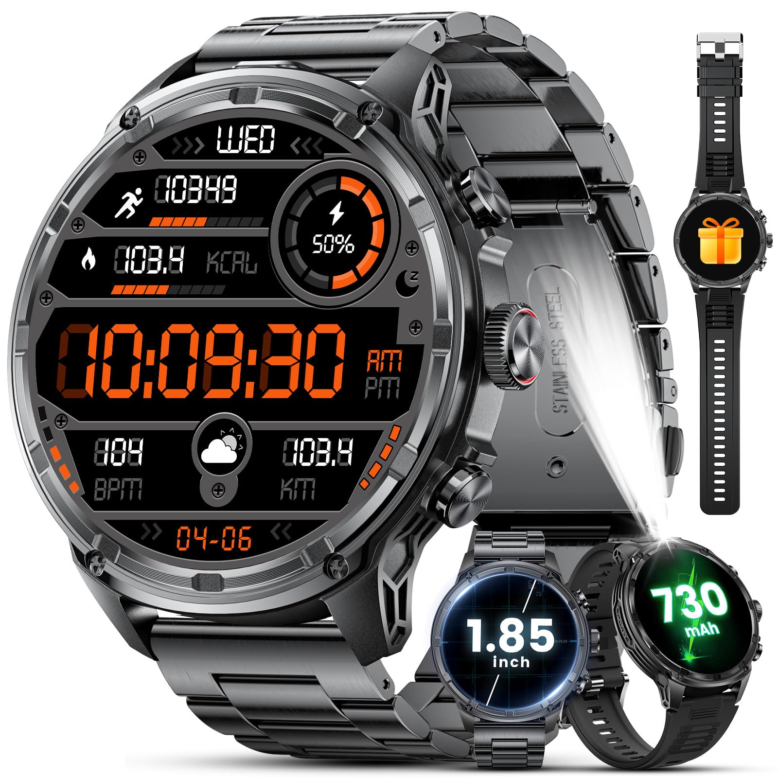 Foto 2 pulgar | Reloj Inteligente Lige Military Fv13, 80 Días De Espera, 710 Mah, 50 M - Venta Internacional.