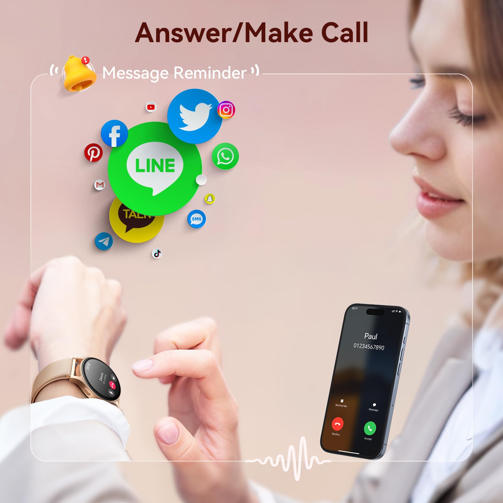 Foto 4 pulgar | Smartwatches Aeac con Pantalla Amoled 110 Modos Deportivos - Venta Internacional