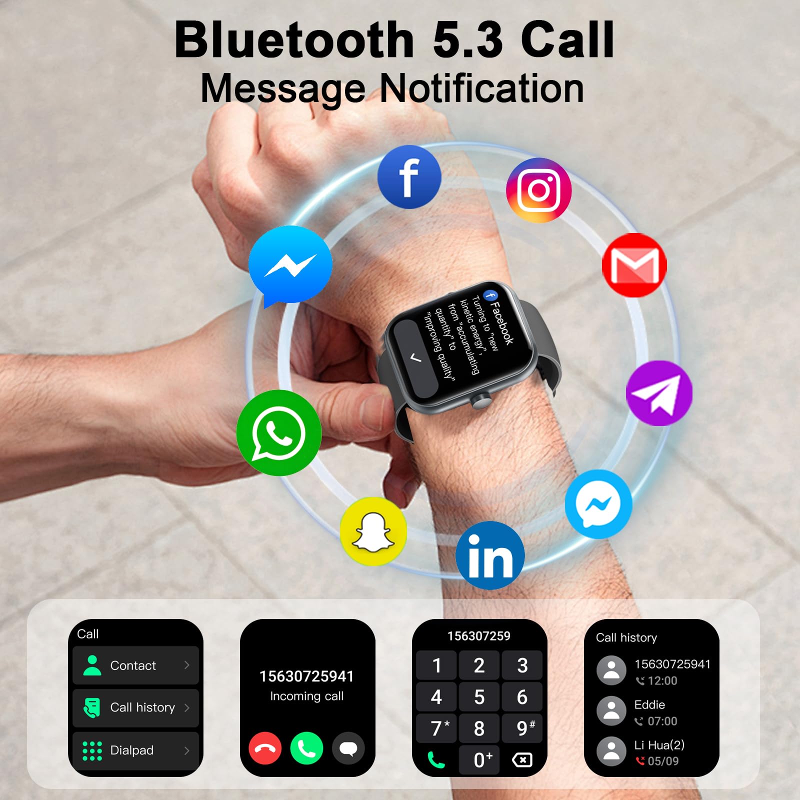Foto 4 pulgar | Smartwatch Motast Ip68 a Prueba de Agua - Venta Internacional