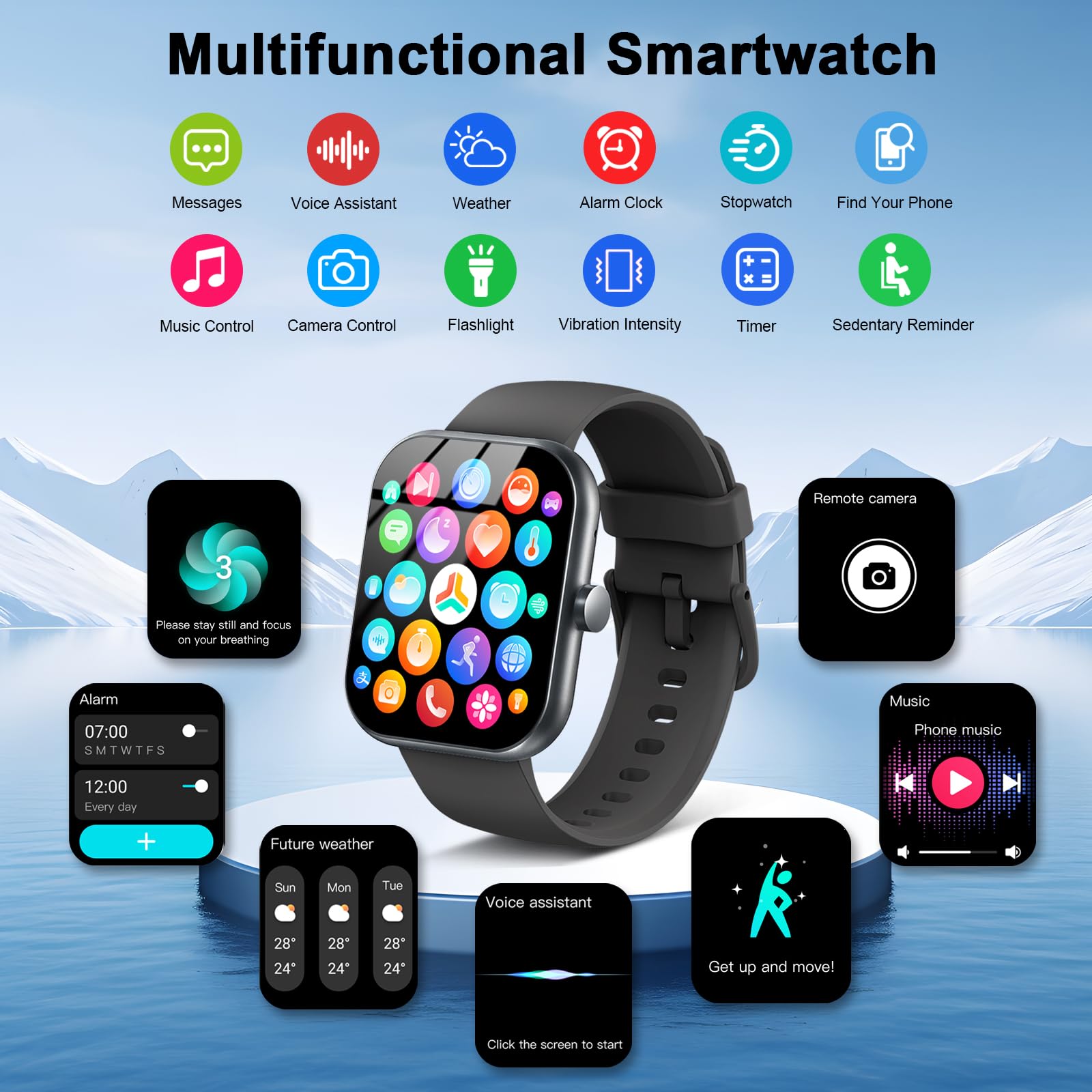 Foto 7 pulgar | Smartwatch Motast Ip68 a Prueba de Agua - Venta Internacional