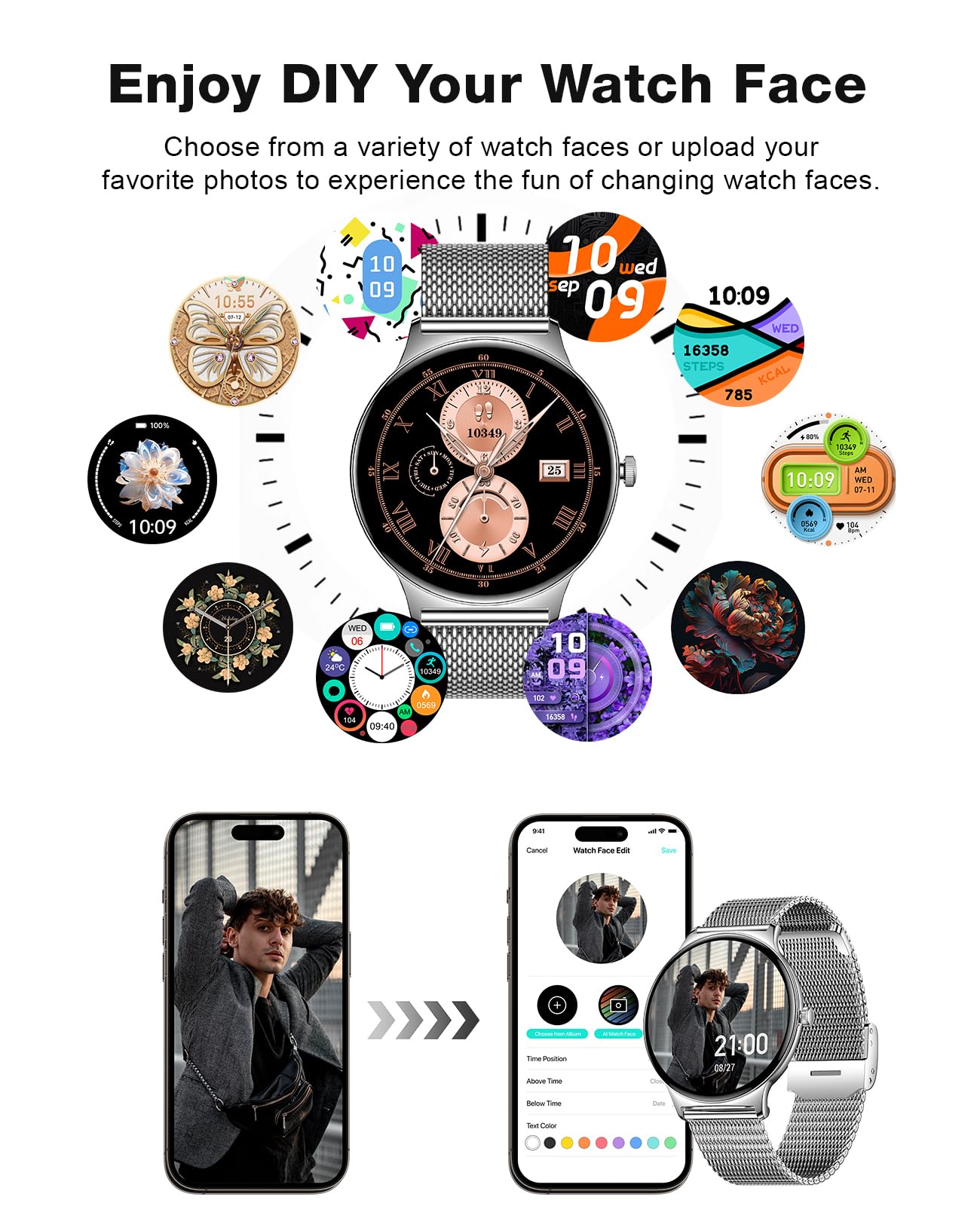 Foto 8 pulgar | Smartwatch Cardíaca Amoled Souyie 1,43 Pulgadas Ip67 - Venta Internacional