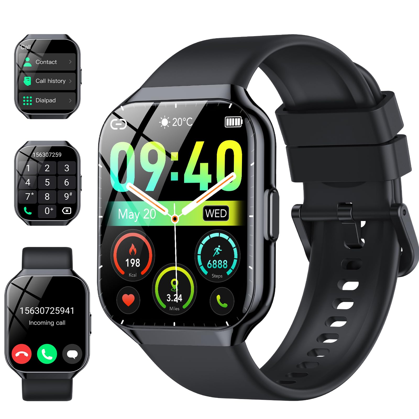 Foto 2 pulgar | Smartwatch Cascho P98 1.96 Pulgadas Ip68 a Prueba de Agua - Venta Internacional