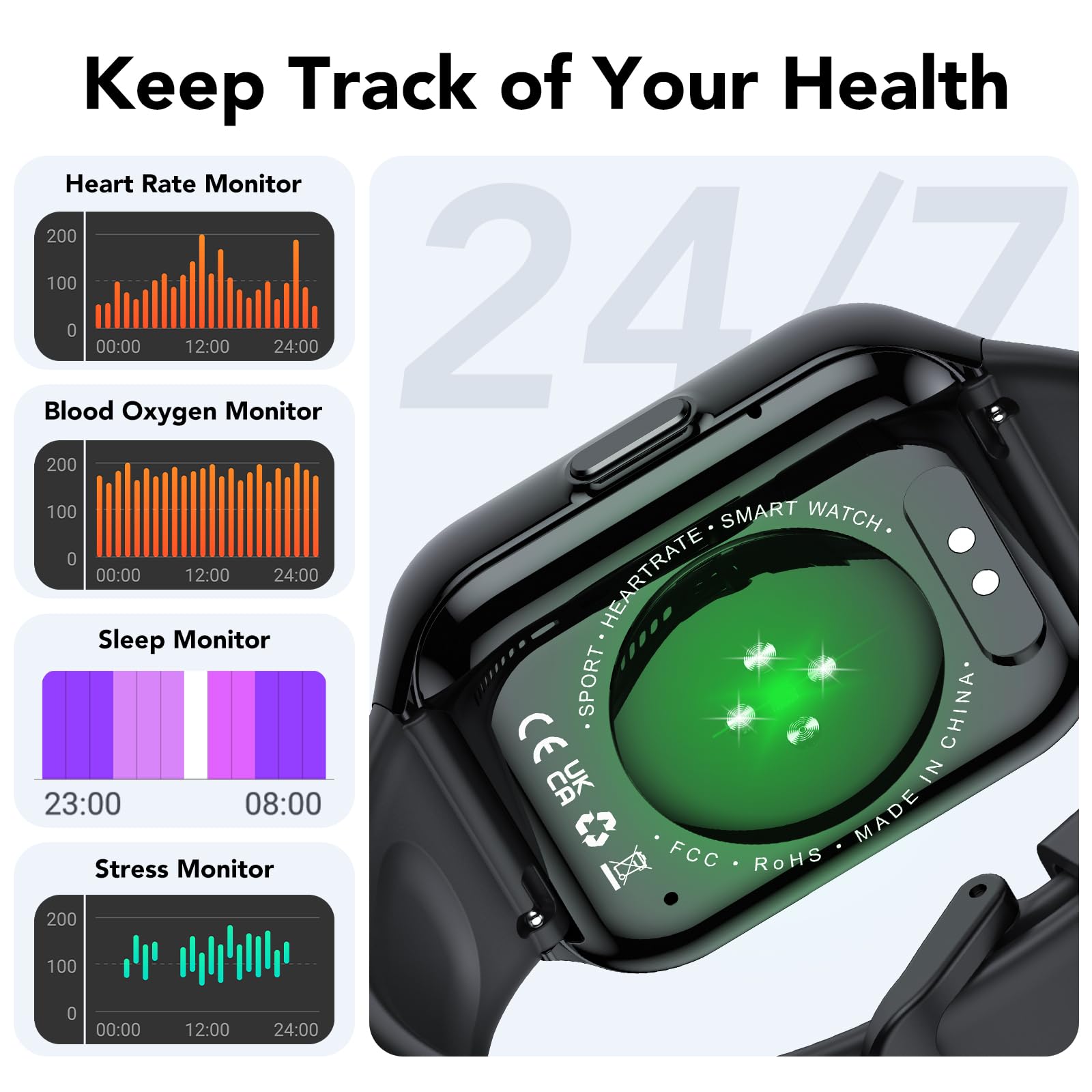 Foto 3 pulgar | Smartwatch Cascho P98 1.96 Pulgadas Ip68 a Prueba de Agua - Venta Internacional