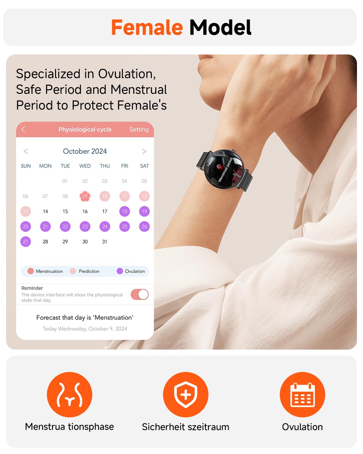 Foto 7 | Smartwatch Hwagol Unisex Android y iPhone IP68 Resistente al Agua - Venta Internacional