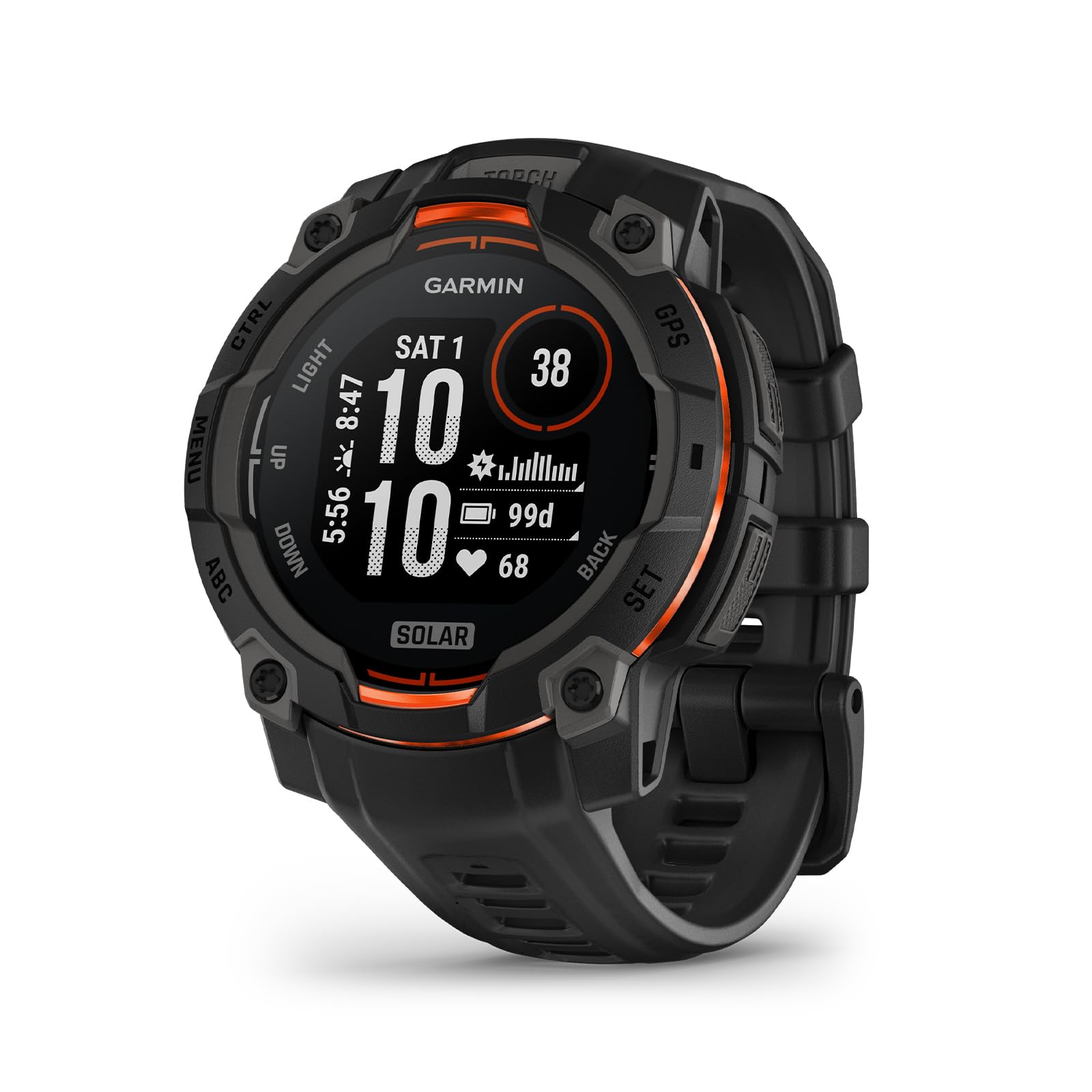 Foto 1 | Reloj Inteligente Garmin Instinct  3 Con Pantalla De 45 Mm Con Carga Solar - Venta Internacional.