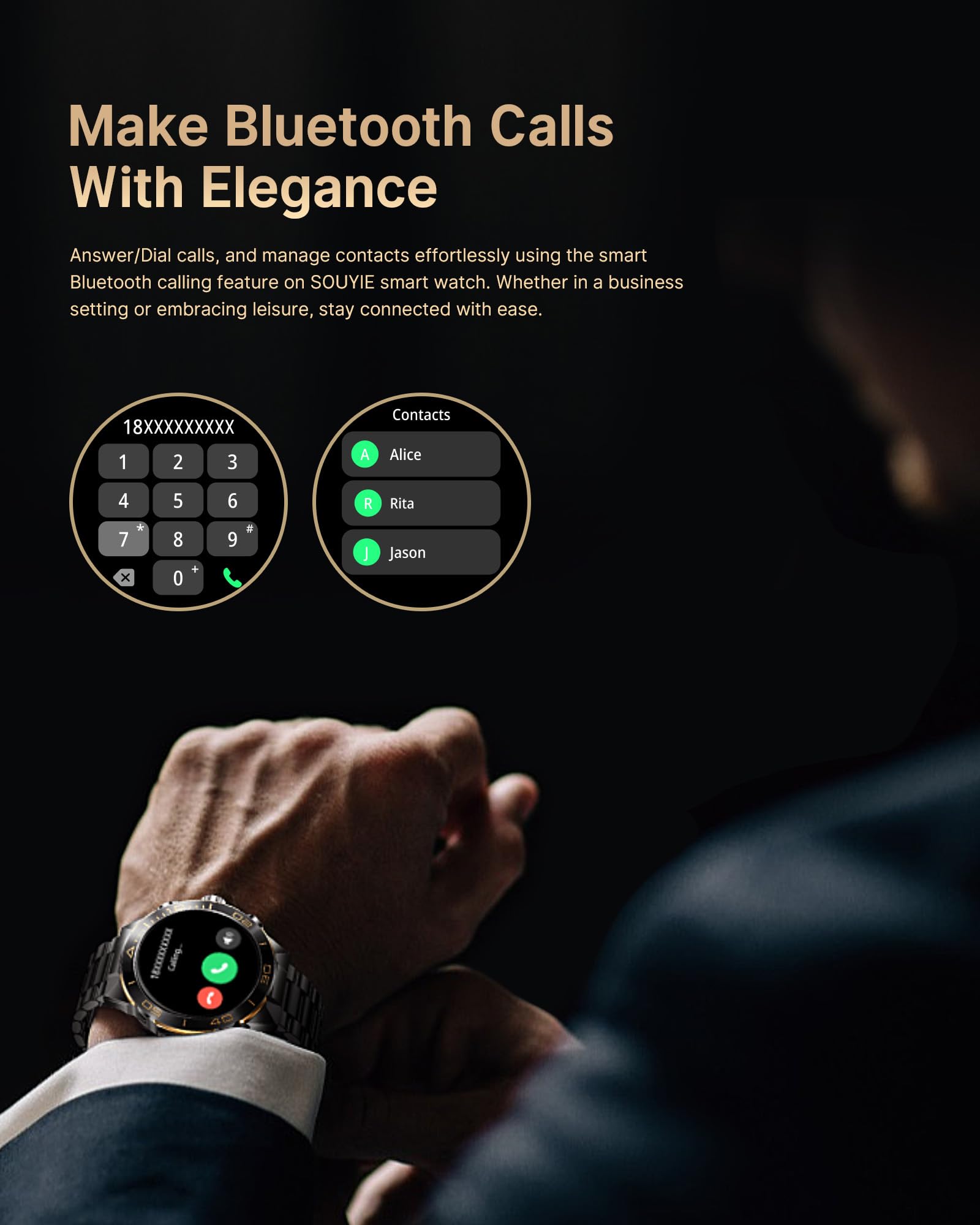Foto 3 pulgar | Reloj Inteligente Souyie Sm-7 para Hombre - Venta Internacional