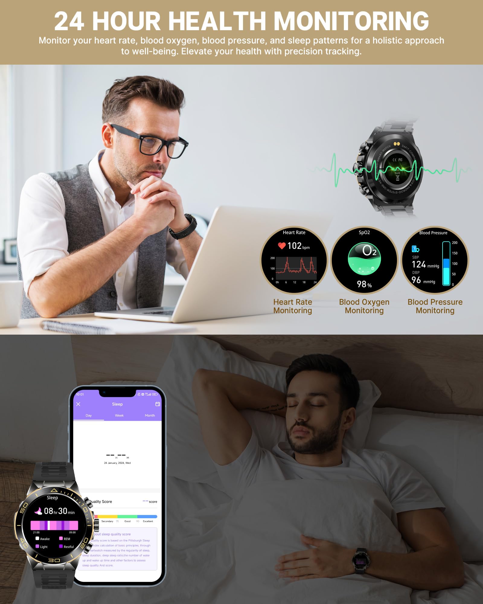 Foto 7 pulgar | Reloj Inteligente Souyie Sm-7 para Hombre - Venta Internacional