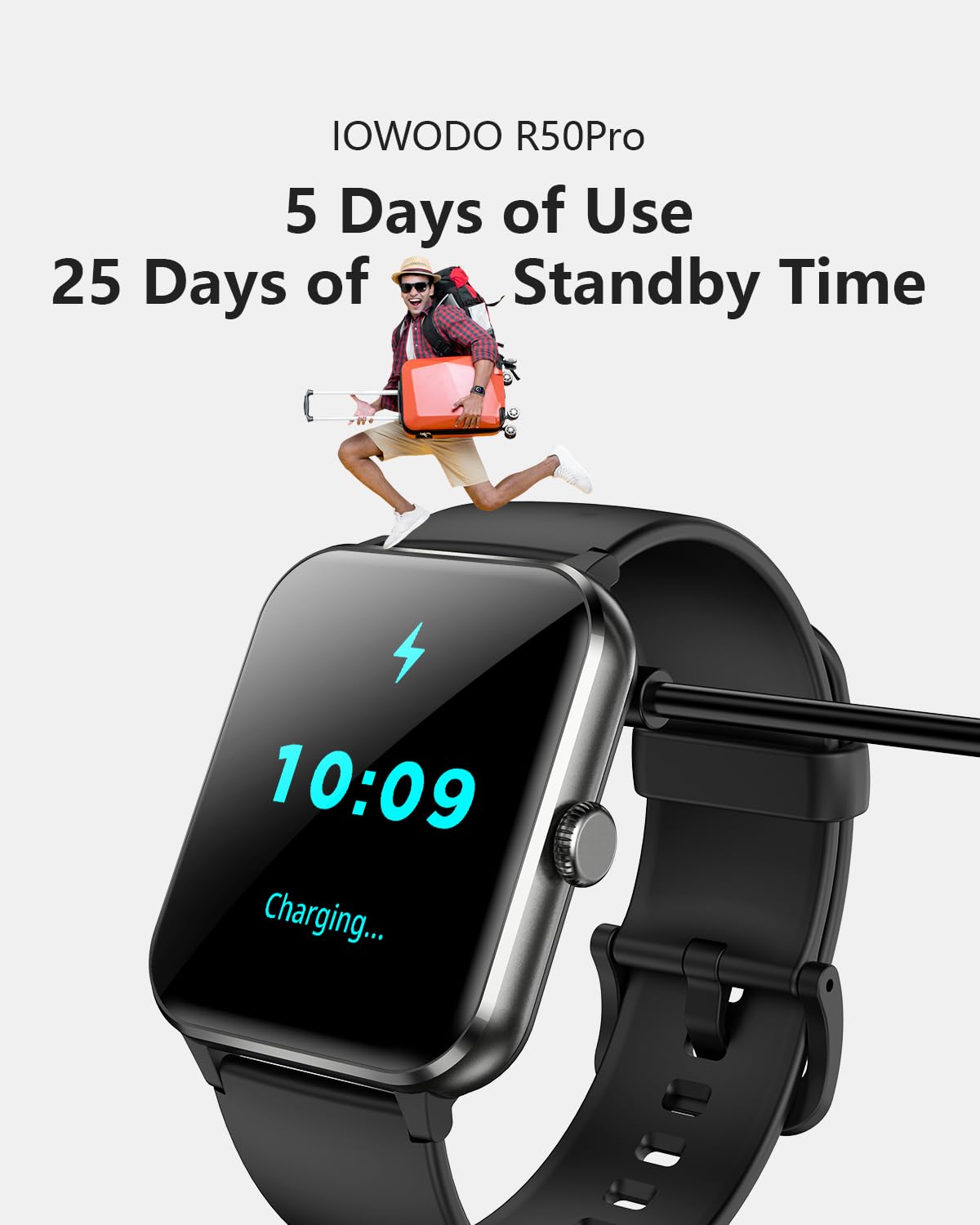 Foto 7 pulgar | Reloj Inteligente Iowodo con Pantalla Hd de 1,85 Pulgadas - Venta Internacional