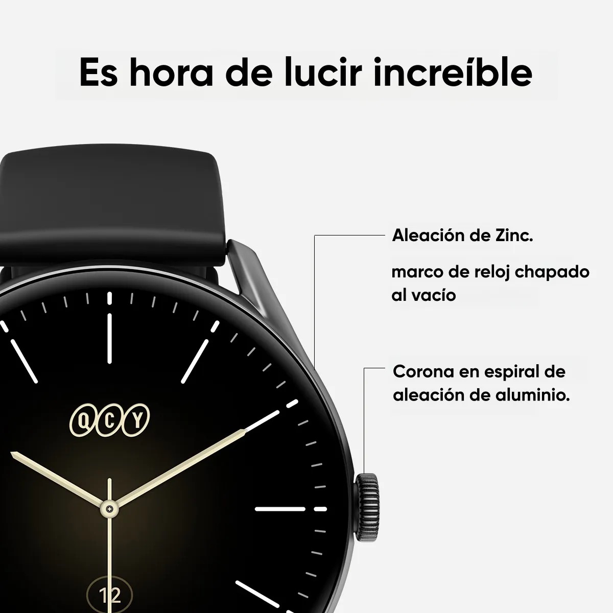 Foto 3 | Smartwatch Qcy Watch Gt  Negro