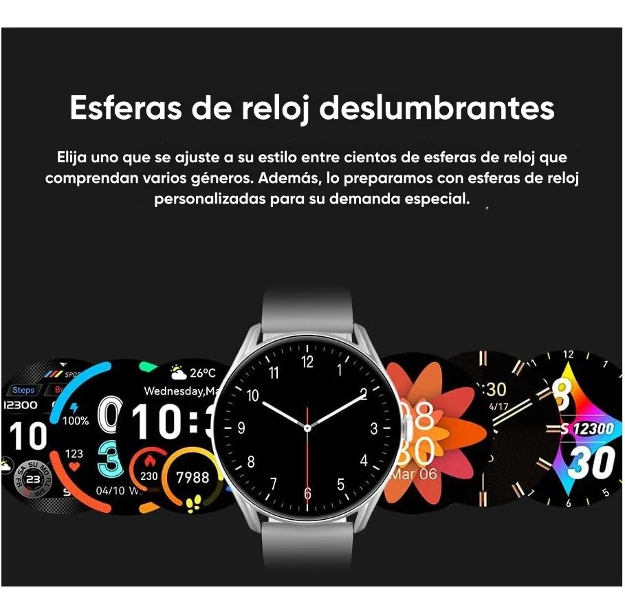 Foto 4 | Smartwatch Qcy Watch Gt  Negro
