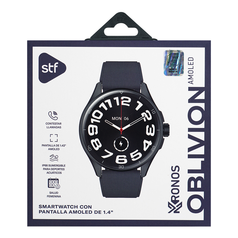 Foto 6 | Smartwatch Stf Kronos Oblivion Amoled 1.43'' Ip68 Grafito