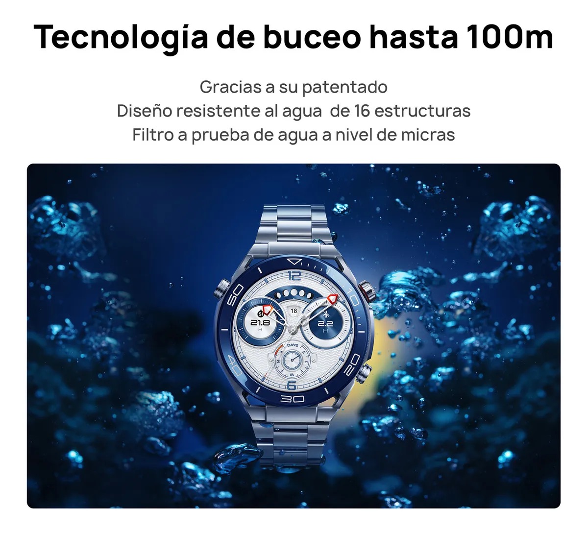 Foto 5 pulgar | Huawei Watch Ultimate Plata