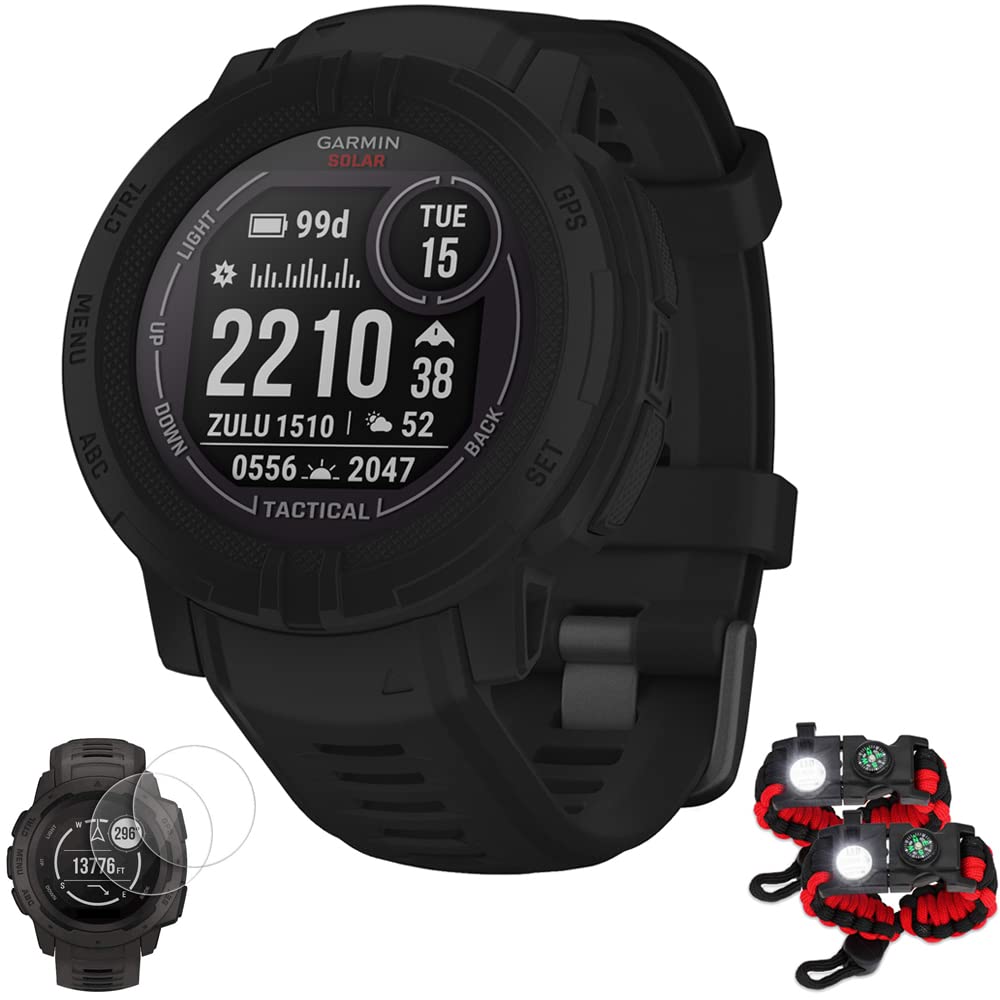 Reloj Inteligente Garmin Instinct 2 Solar 010-02627-13 Táctico Negro - Venta Internacional.