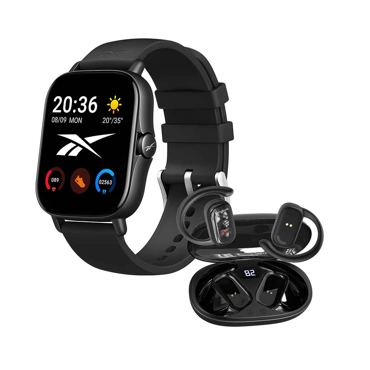 Smartwatch Reebok  Sport Pack con Audifonos Negro