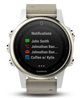 Foto 4 | Reloj Gps Garmin Fēnix 5s 42 Mm Multideportivo Con Correa Blanca De Carrara - Venta Internacional.