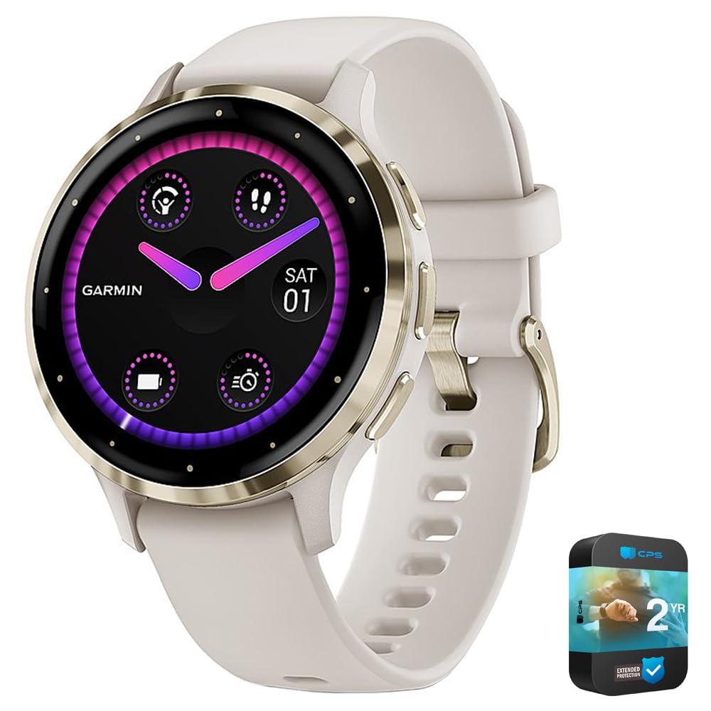 Foto 2 pulgar | Reloj Inteligente Garmin Venu 3s Health Fitness Gps De 41 Mm, Acero Dorado - Venta Internacional.