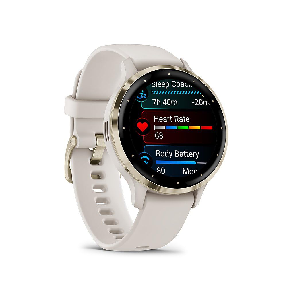 Foto 4 pulgar | Reloj Inteligente Garmin Venu 3s Health Fitness Gps De 41 Mm, Acero Dorado - Venta Internacional.