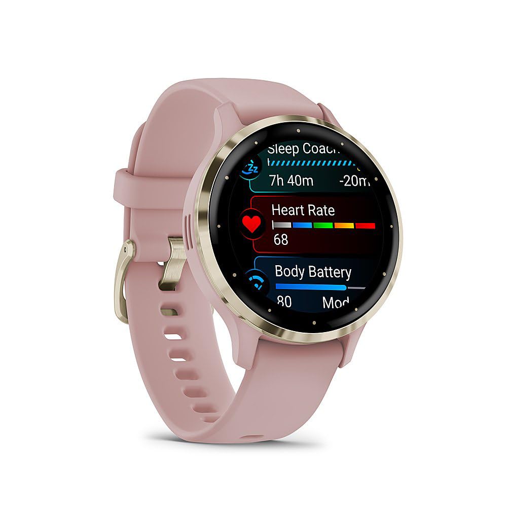 Foto 5 pulgar | Bisel De Acero Dorado Smartwatch Garmin Venu 3s De 41 Mm Con Funda De Color Marfil - Venta Internacional.