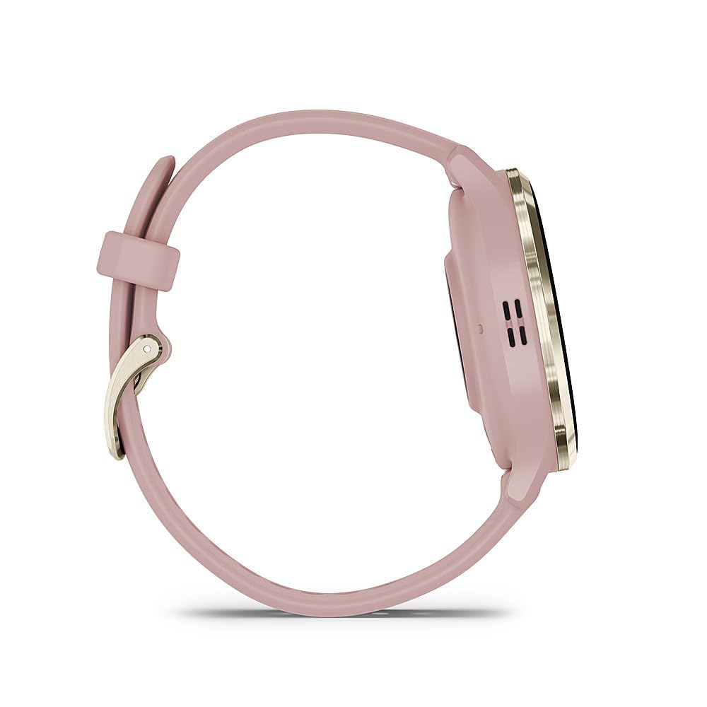 Foto 7 pulgar | Bisel De Acero Dorado Smartwatch Garmin Venu 3s De 41 Mm Con Funda De Color Marfil - Venta Internacional.