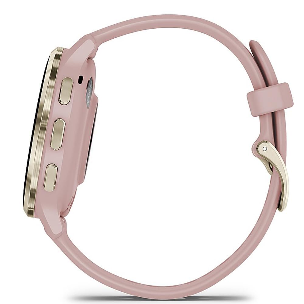 Foto 8 pulgar | Bisel De Acero Dorado Smartwatch Garmin Venu 3s De 41 Mm Con Funda De Color Marfil - Venta Internacional.