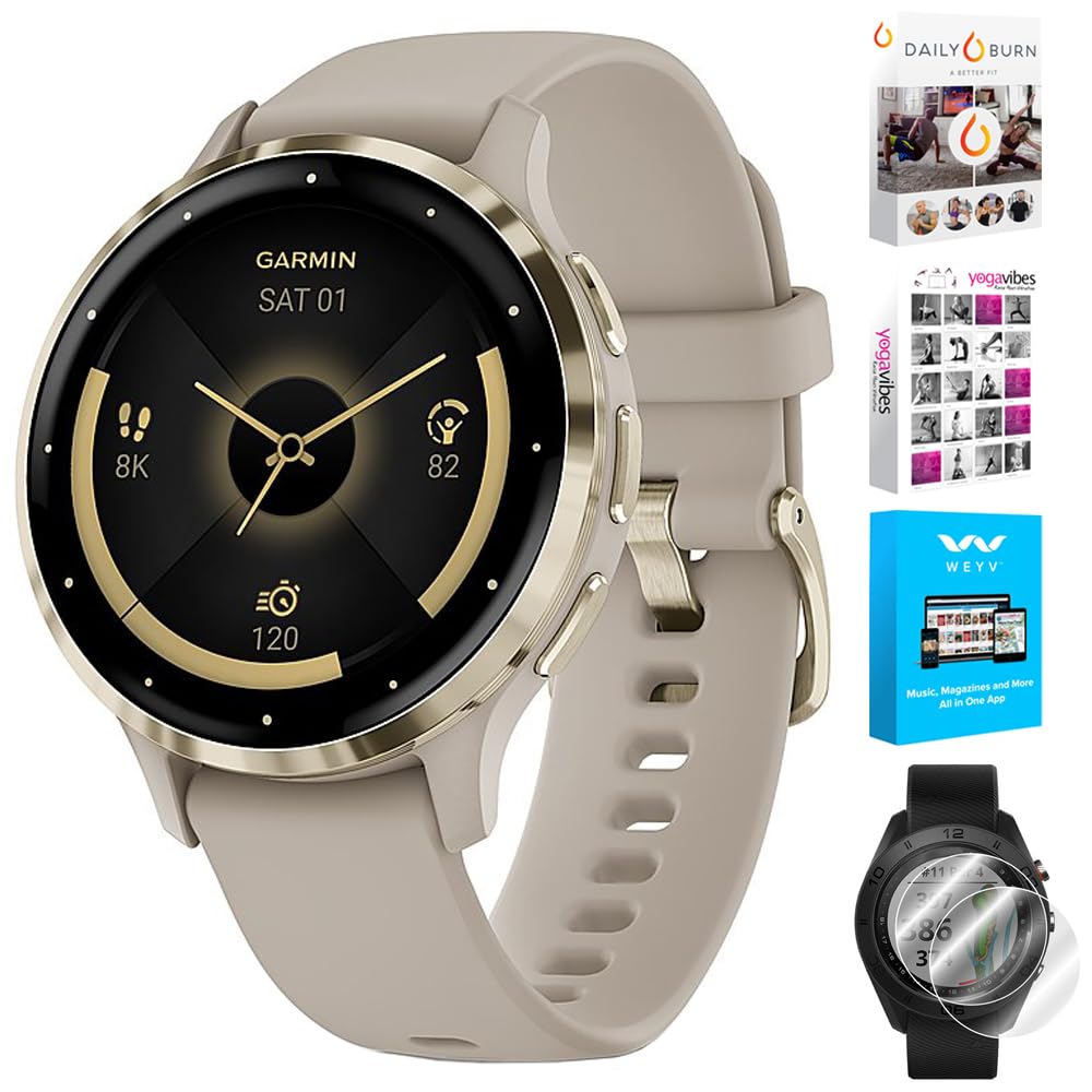 Reloj Inteligente Garmin Venu 3s Health Fitness Gps 41 Mm Dorado - Venta Internacional.