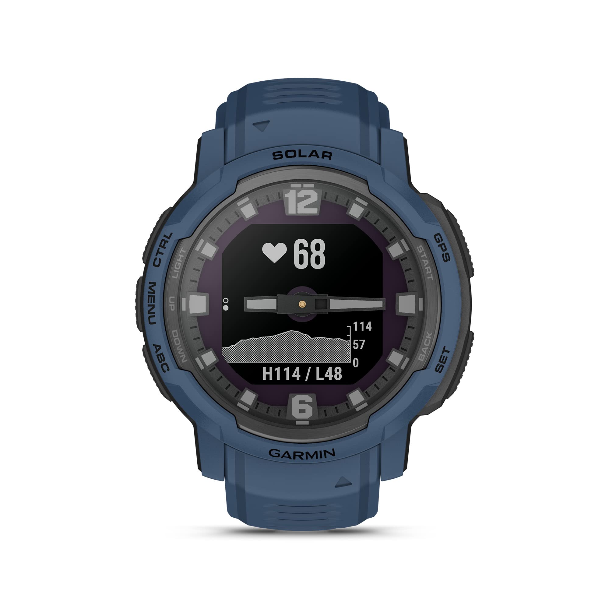 Foto 3 pulgar | Reloj Inteligente Garmin Instinct Crossover Solar Tidal Azul - Venta Internacional
