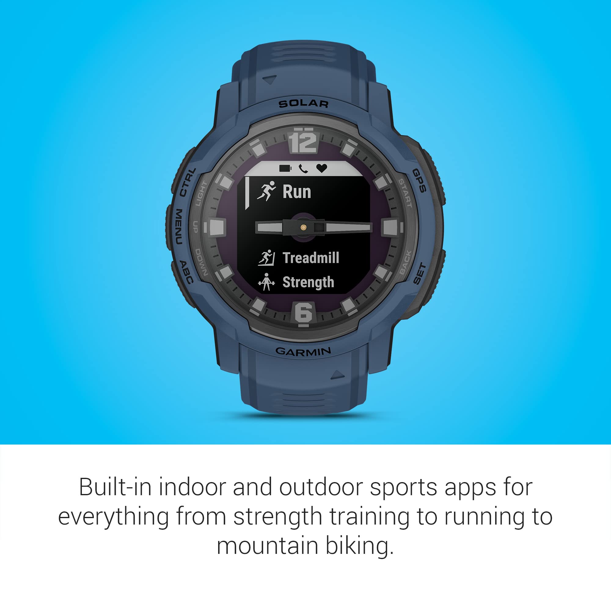 Foto 5 | Reloj Inteligente Garmin Instinct Crossover Solar Tidal Azul - Venta Internacional