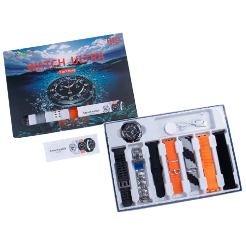 Foto 2 pulgar | Set Smartwatch Con 7 Correas Ultra Sm10 7 En 1