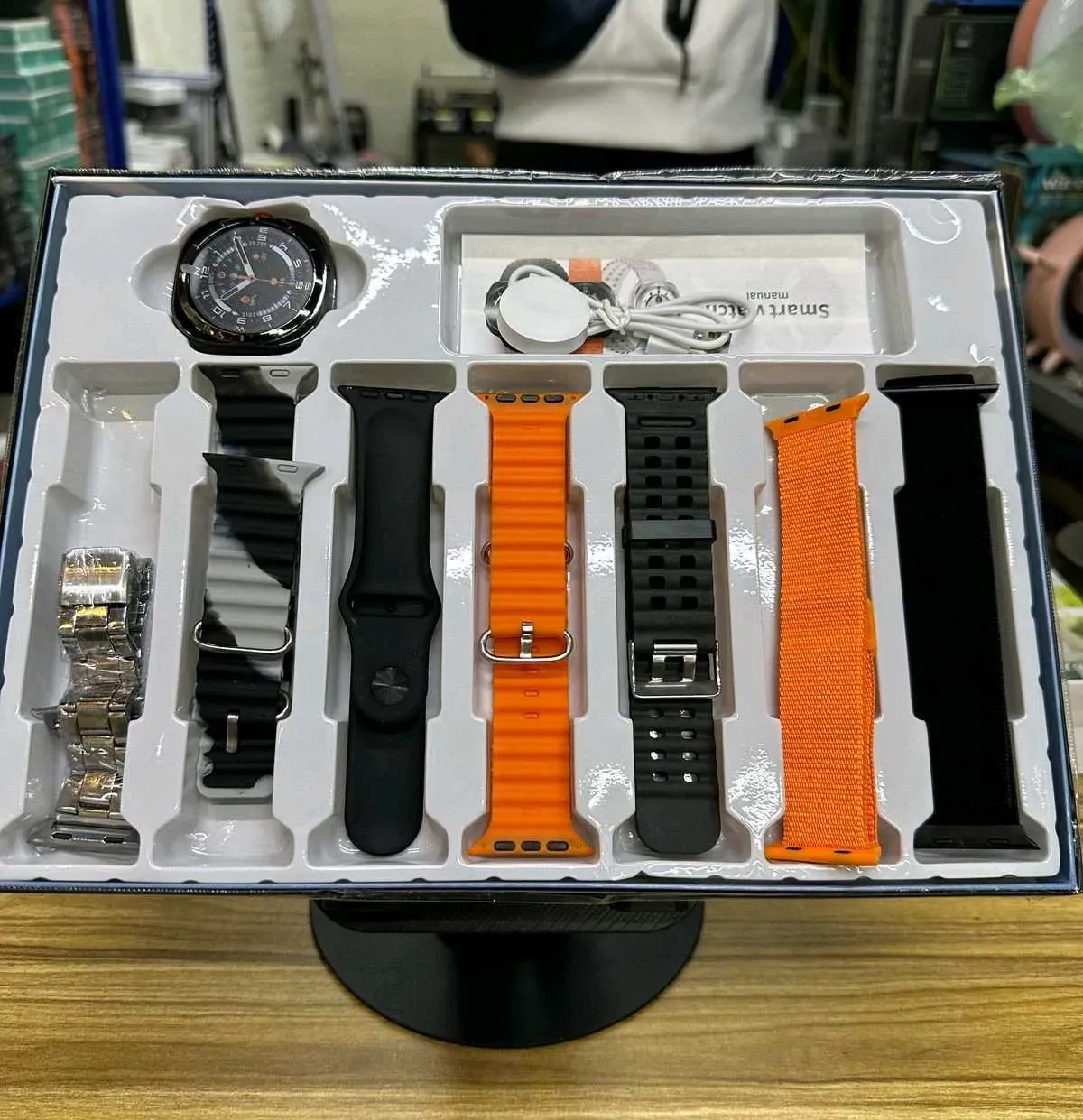 Foto 5 pulgar | Set Smartwatch Con 7 Correas Ultra Sm10 7 En 1