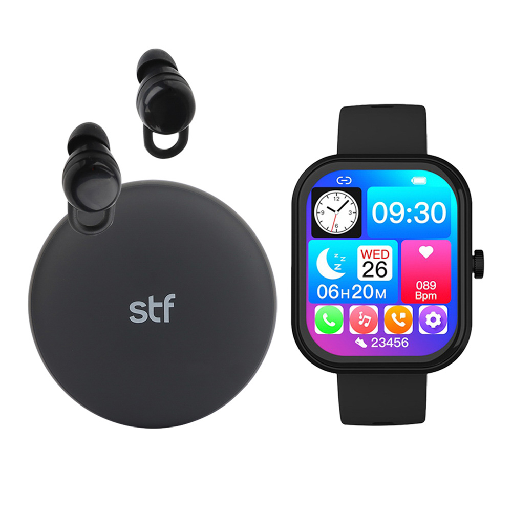 Foto 1 | Smartwatch + Audífonos Inalámbricos Kronos