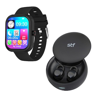 Foto 2 | Smartwatch + Audífonos Inalámbricos Kronos