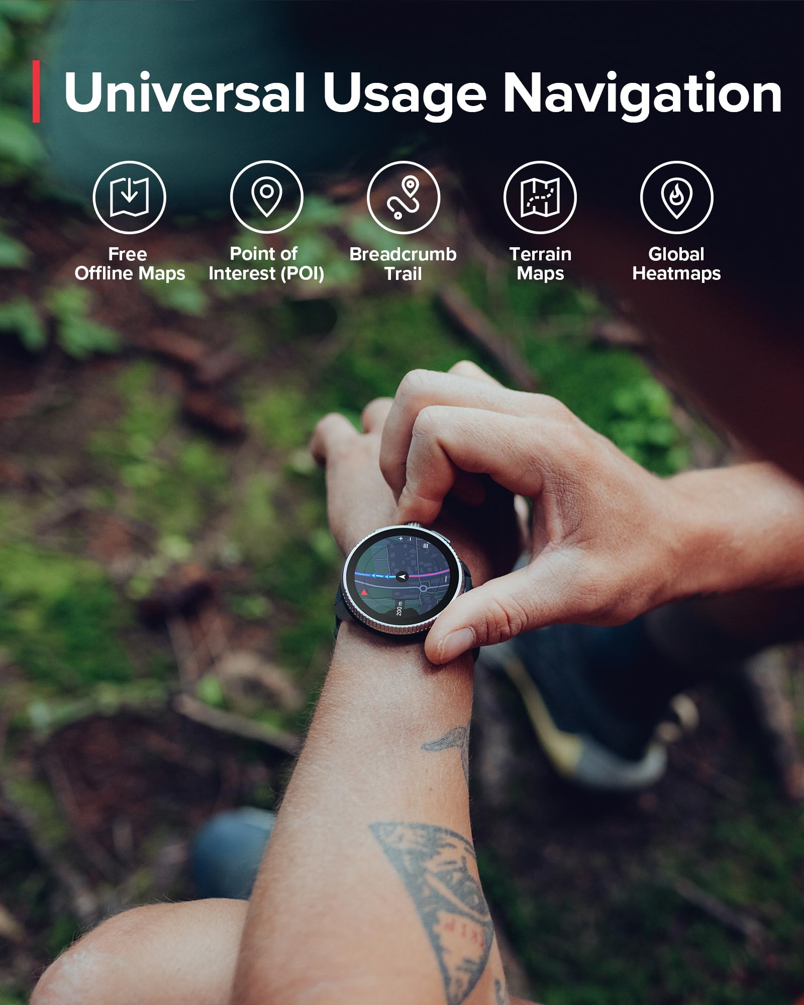 Foto 2 | Reloj Deportivo Gps Suunto Race Con Batería De 26 Días De Duración, Color Negro - Venta Internacional.