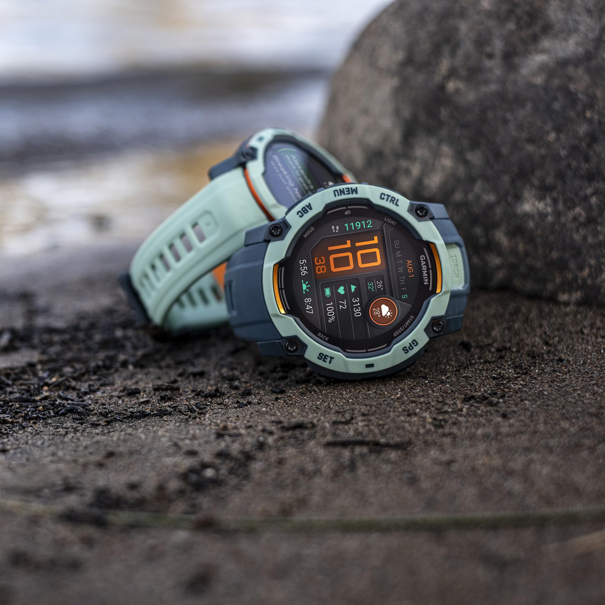 Foto 2 | Reloj Inteligente Garmin Instinct  3 Con Pantalla Amoled De 45 Mm Durante 18 Días - Venta Internacional.