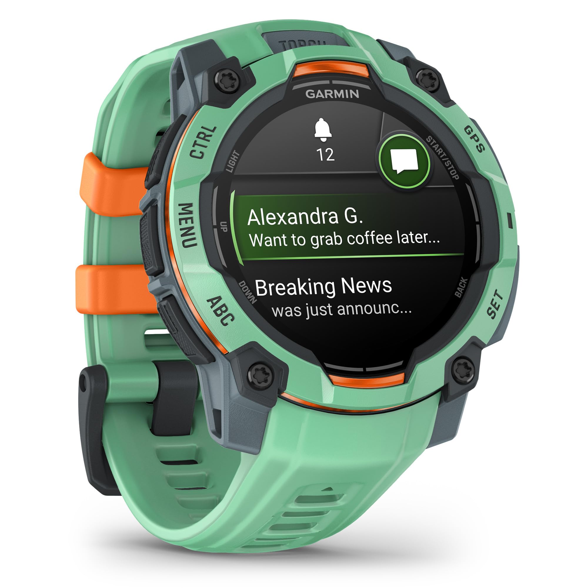Foto 4 | Reloj Inteligente Garmin Instinct  3 Con Pantalla Amoled De 45 Mm Durante 18 Días - Venta Internacional.