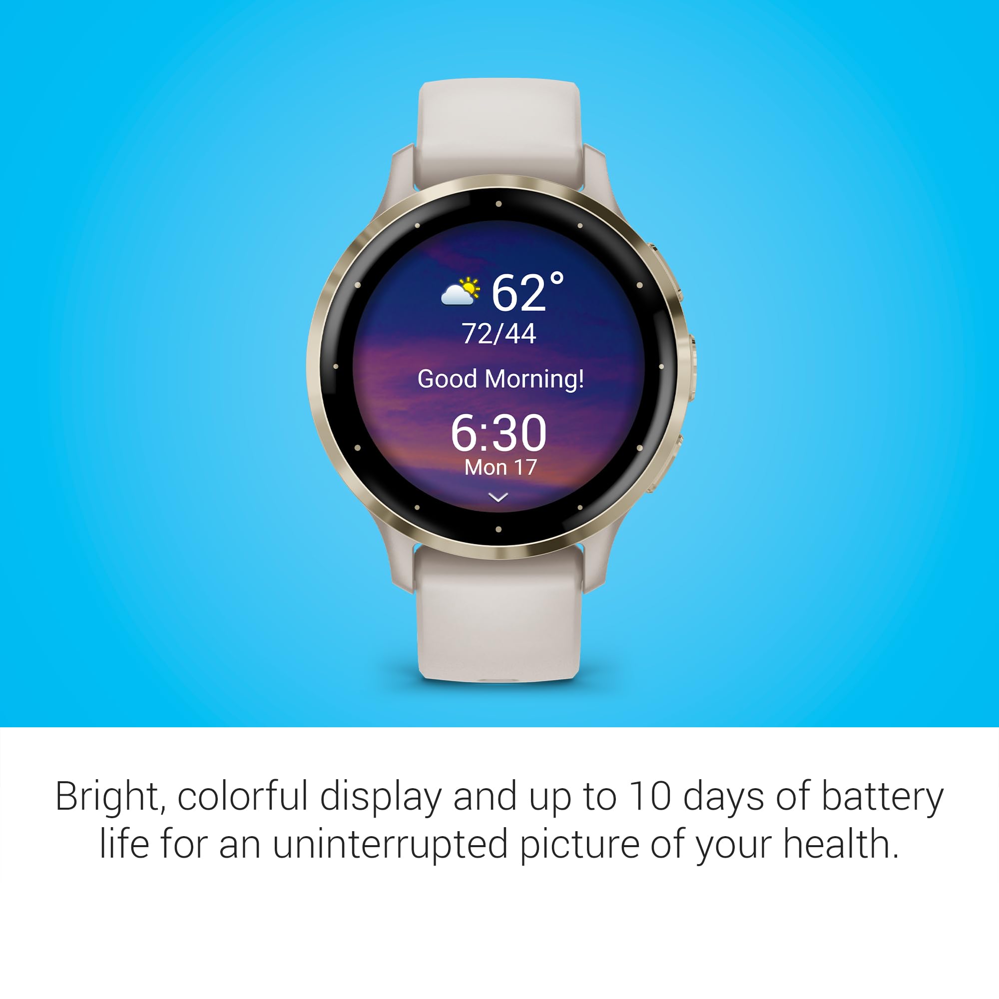 Foto 4 pulgar | Funda Para Reloj Inteligente Garmin Venu 3s, Oro Suave, 41 Mm, Color Marfil - Venta Internacional.