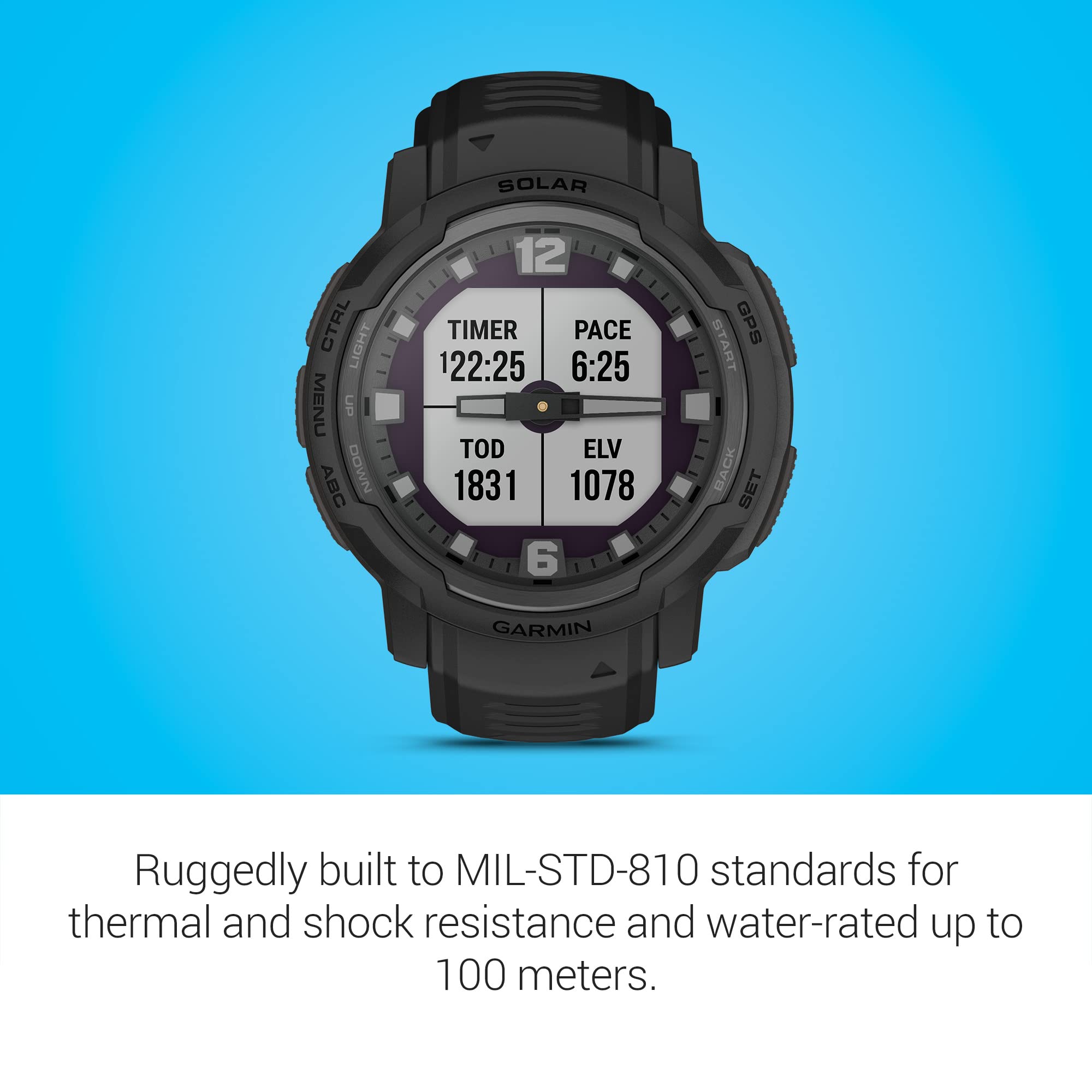 Foto 5 pulgar | Reloj Inteligente Garmin Instinct Crossover Solar Tactical Edition - Venta Internacional.