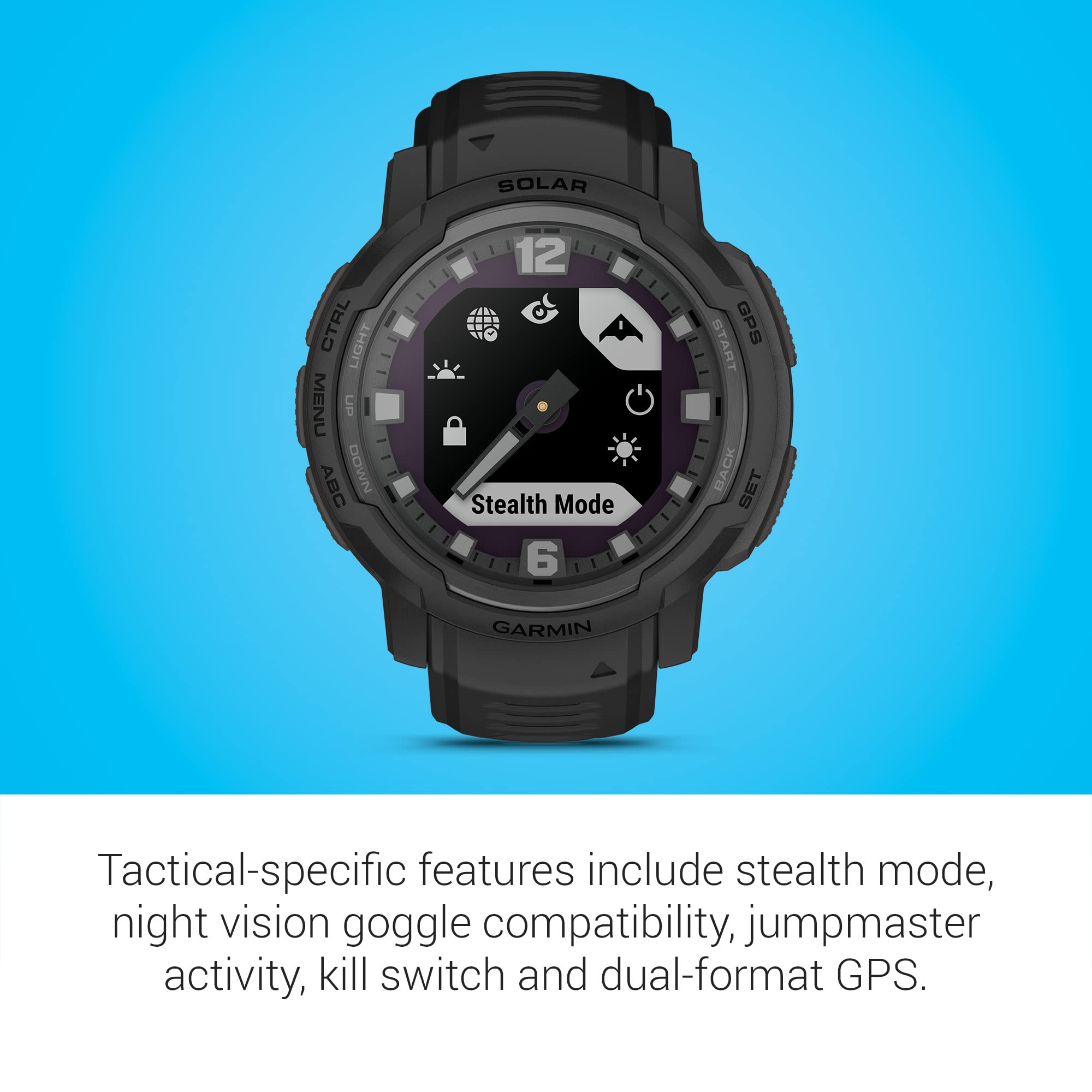 Foto 5 | Reloj Inteligente Garmin Instinct Crossover Solar Tactical Edition - Venta Internacional.