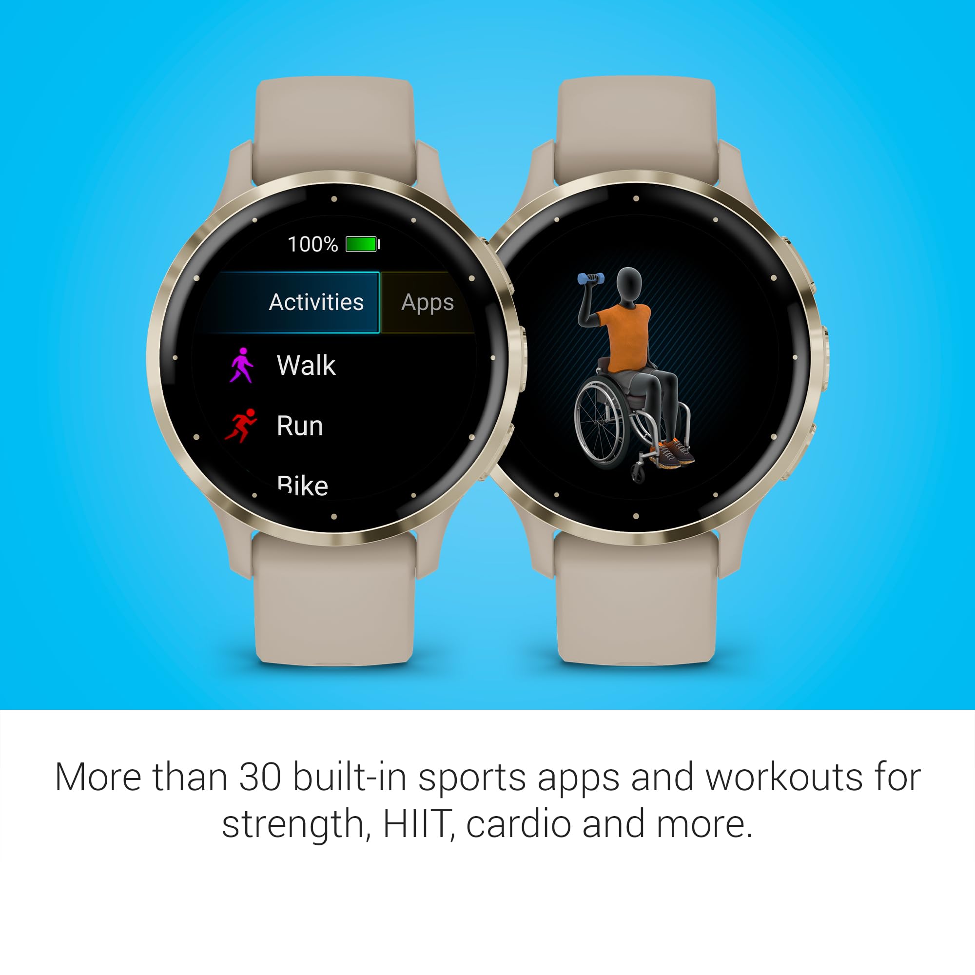 Foto 5 | Reloj Inteligente Garmin Venu 3s Soft Gold Con Carcasa Gris Francés De 41 Mm - Venta Internacional.